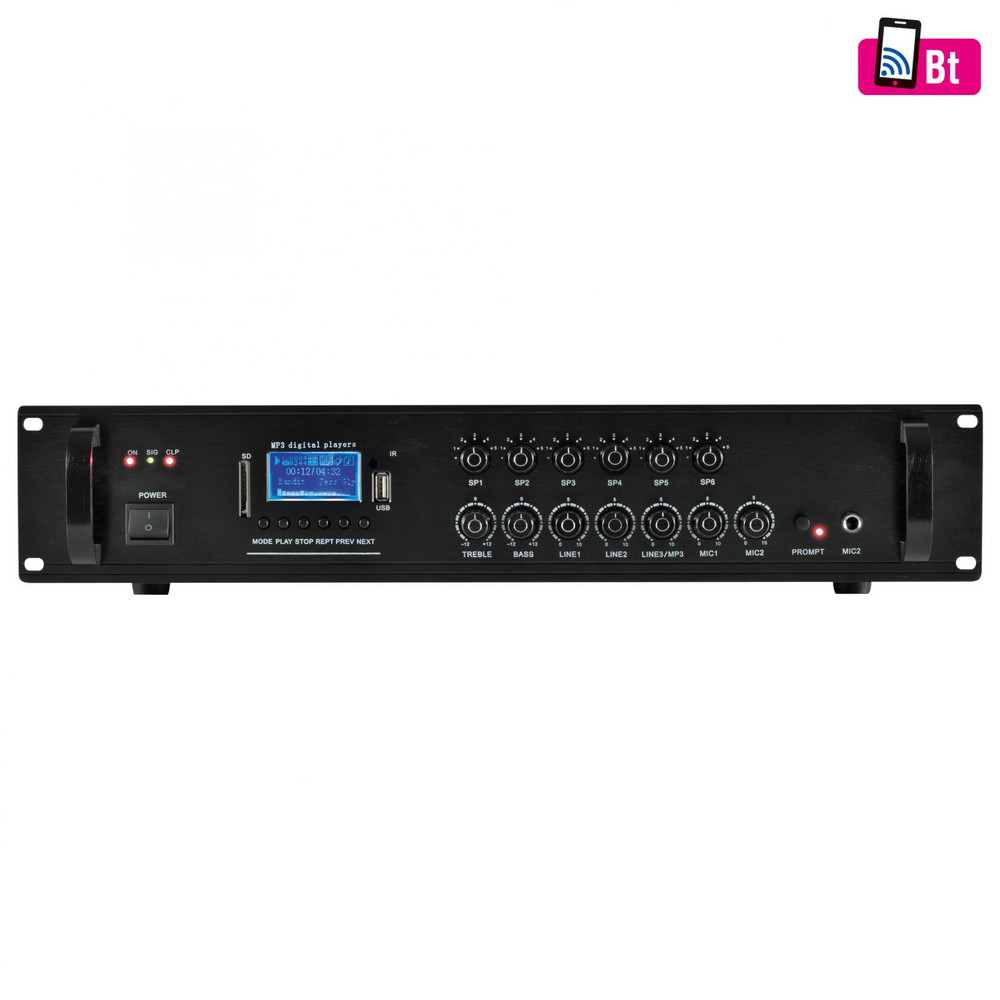 SAL MPA 240BT Keverő-erősítő, FM-BT-MP3, 240Watt