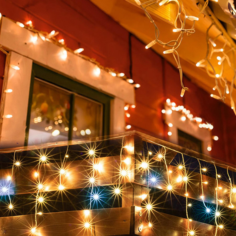 HOME by Somogyi DLFJ 400F/WW LED-es sziporkázó jégcsap fényfüggöny, 10m / 400 LED, sorolható, melegfehér