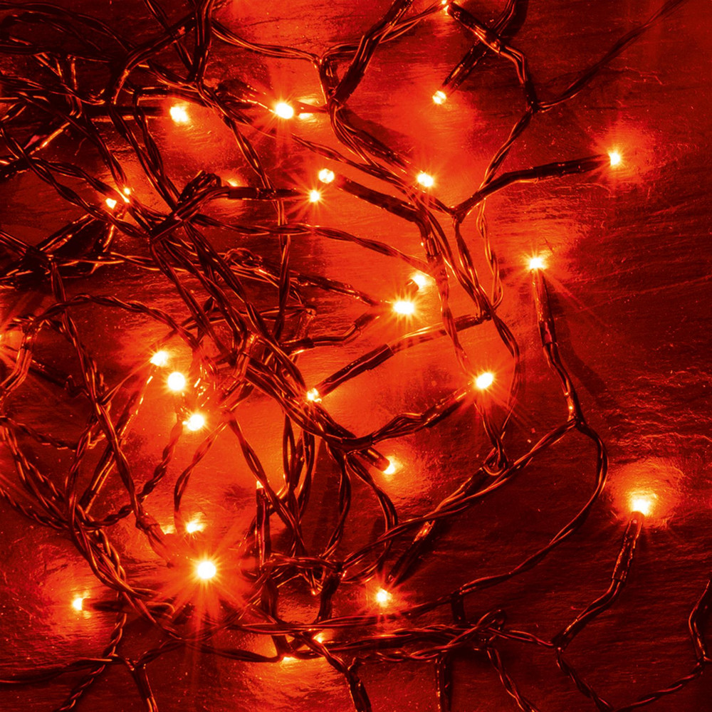 HOME by Somogyi KII 50/R LED-es beltéri fényfüzér, piros, 50 LED