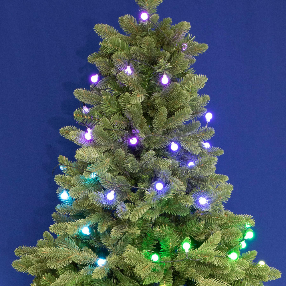 HOME by Somogyi LEDS120DV iSparkle LED-es fényfüzér, gömb dekor, SMART, RGB, 120 LED, IP44