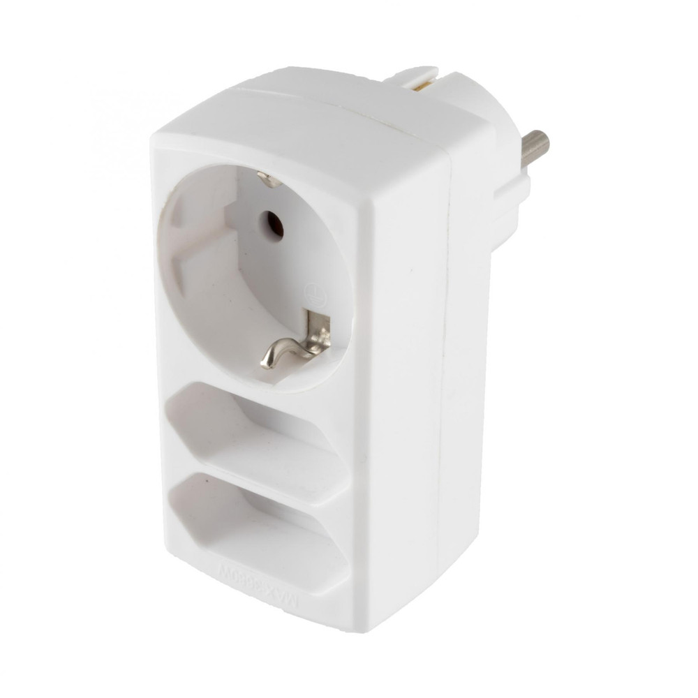 HOME NV 131/WH 2euro+1védőér. alj elosztó