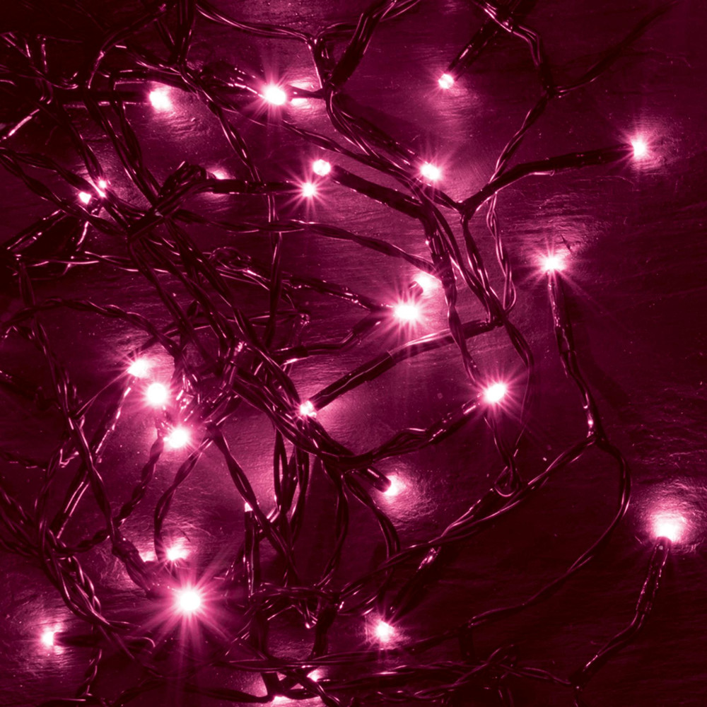 HOME by Somogyi KII 100/P LED-es beltéri fényfüzér, PINK, 100 LED