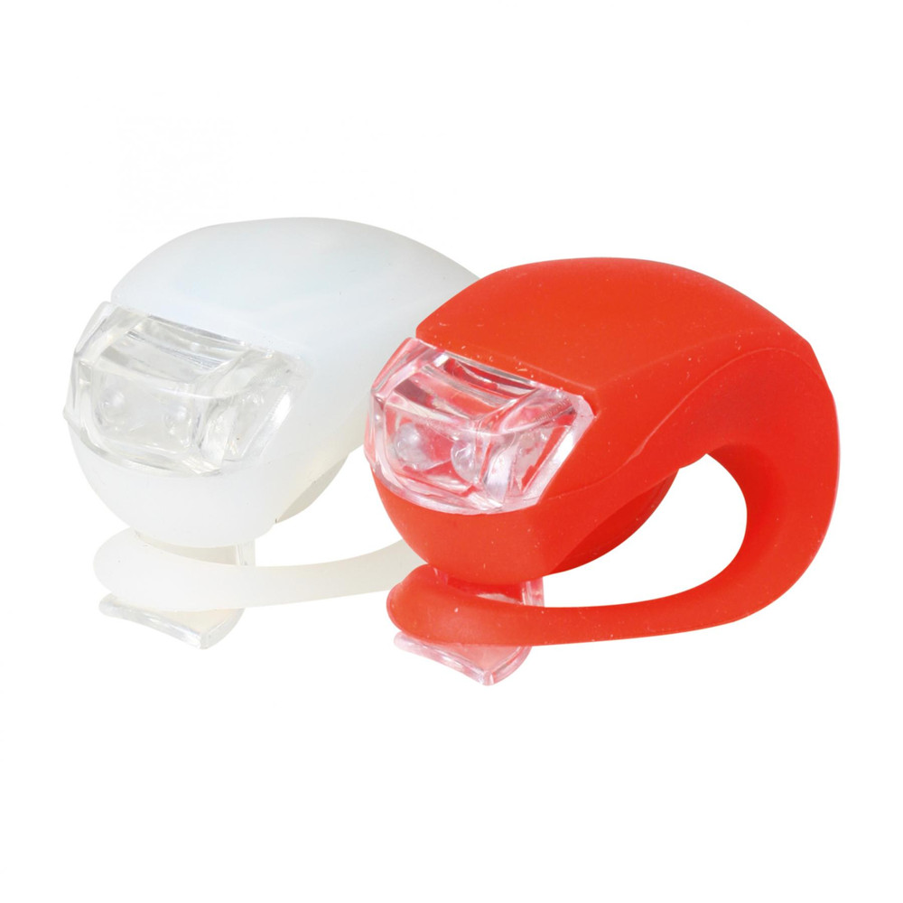 HOME BV 10 LED-es kerékpárlámpa készlet, szilikon