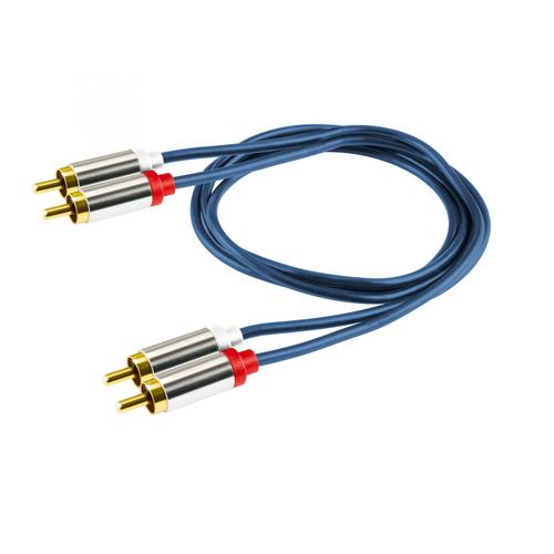 USE A 3-1M 2xRCA d - 2xRCA d, 1,0m, fém