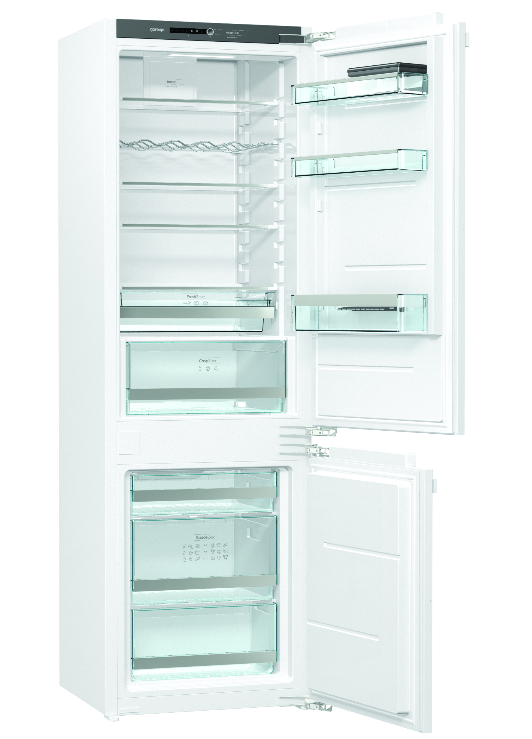Gorenje NRKI5182A1 Beépíthető kombinált hűtőszekrény