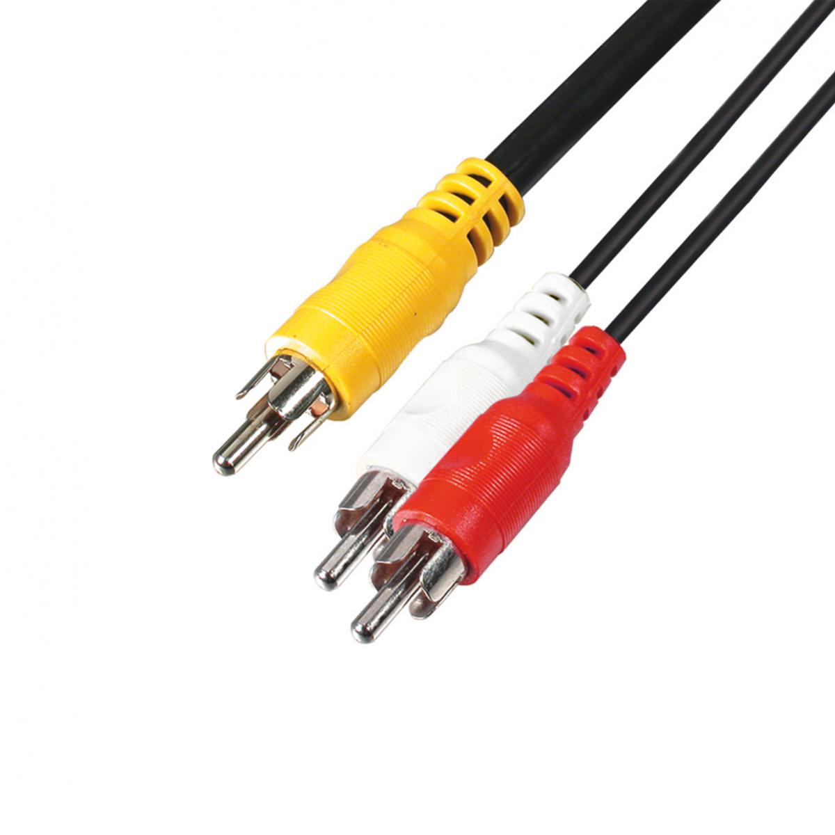 USE A 4-3 3RCA d-3RCA d, 3m kábel